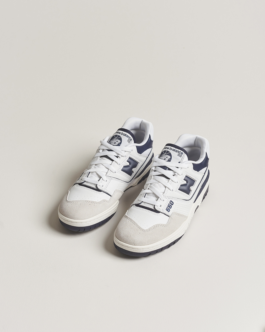 Heren | Schoenen | New Balance | 550 Sneakers White/Navy