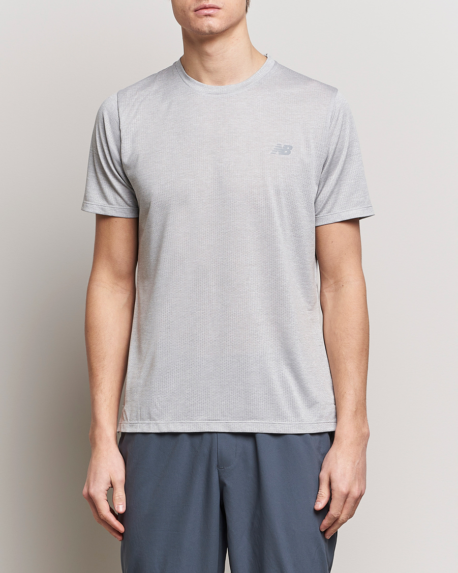 Heren | T-Shirts | New Balance Running | Athletics Run T-Shirt Athletic Grey