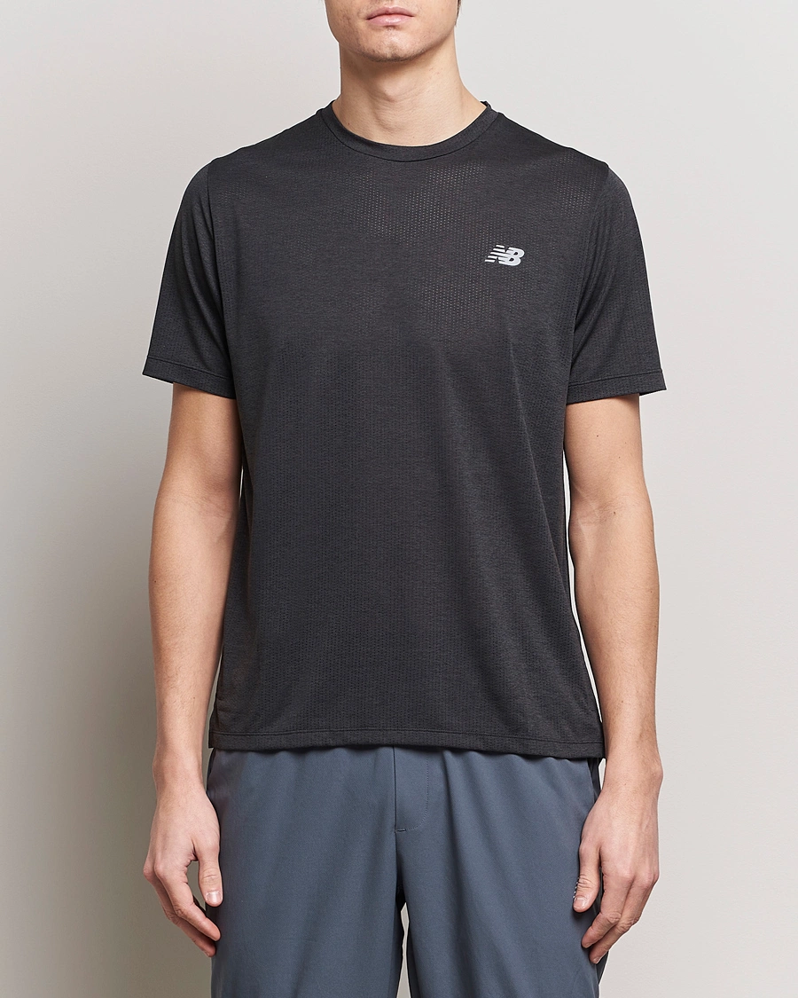 Heren | T-shirts met korte mouwen | New Balance Running | Athletics Run T-Shirt Black