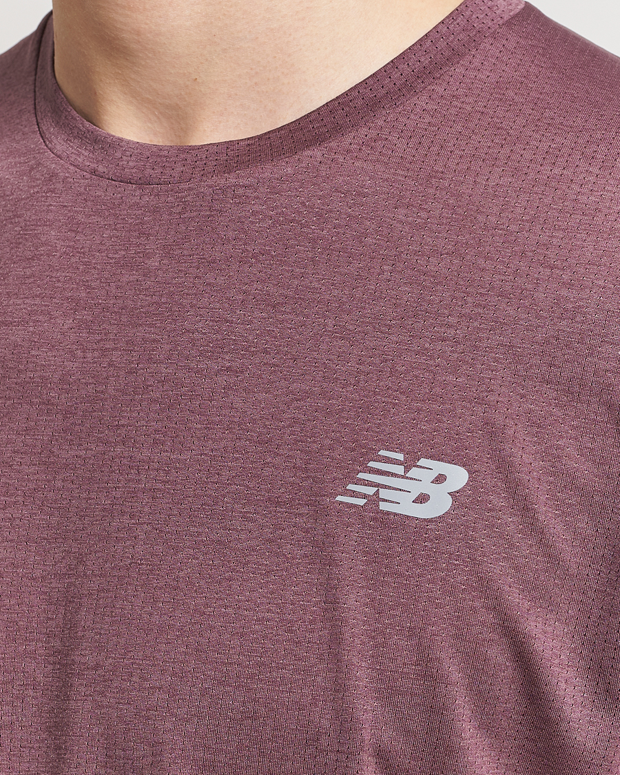 Heren | T-shirts | New Balance Running | Athletics Run T-Shirt Licorice Heather