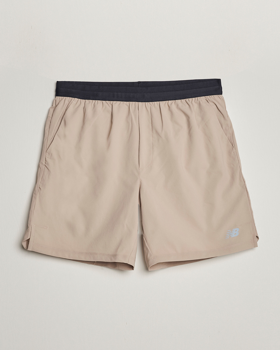 Heren | Korte broek | New Balance Running | Seamless Shorts 7 Lined Stoneware