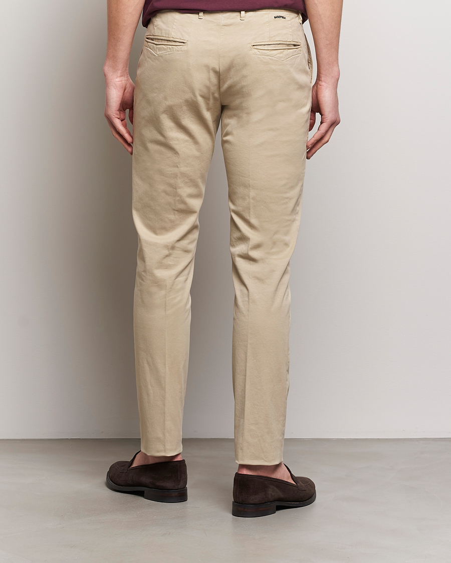 Heren | Broeken | Incotex | Slim Fit Garment Dyed Slacks Light Beige