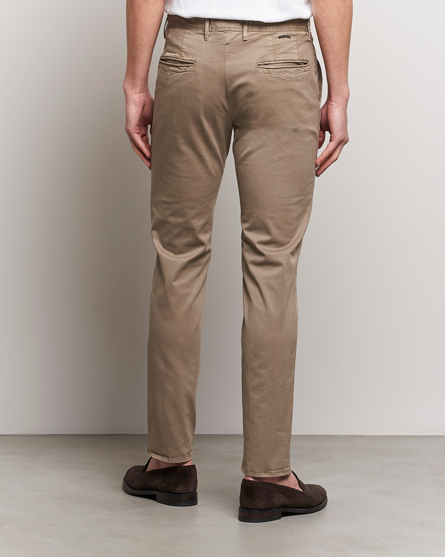 Heren | Broeken | Incotex | Slim Fit Garment Dyed Slacks Light Brown