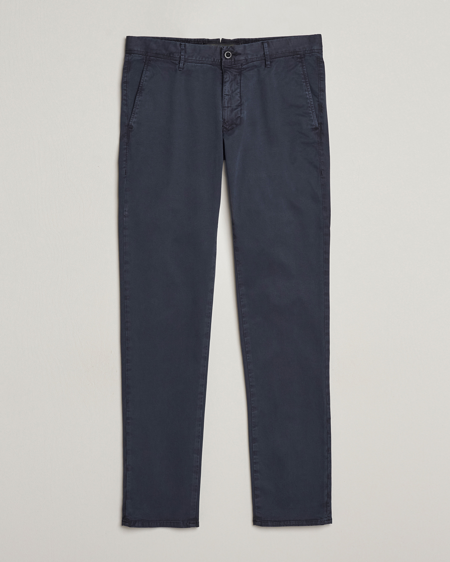 Heren | Broeken | Incotex | Slim Fit Garment Dyed Slacks Navy
