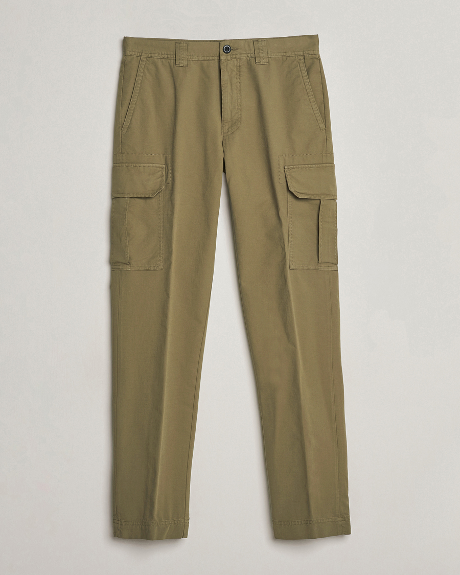 Heren | Broeken | Incotex | Slim Fit Cargo Pants Military Green
