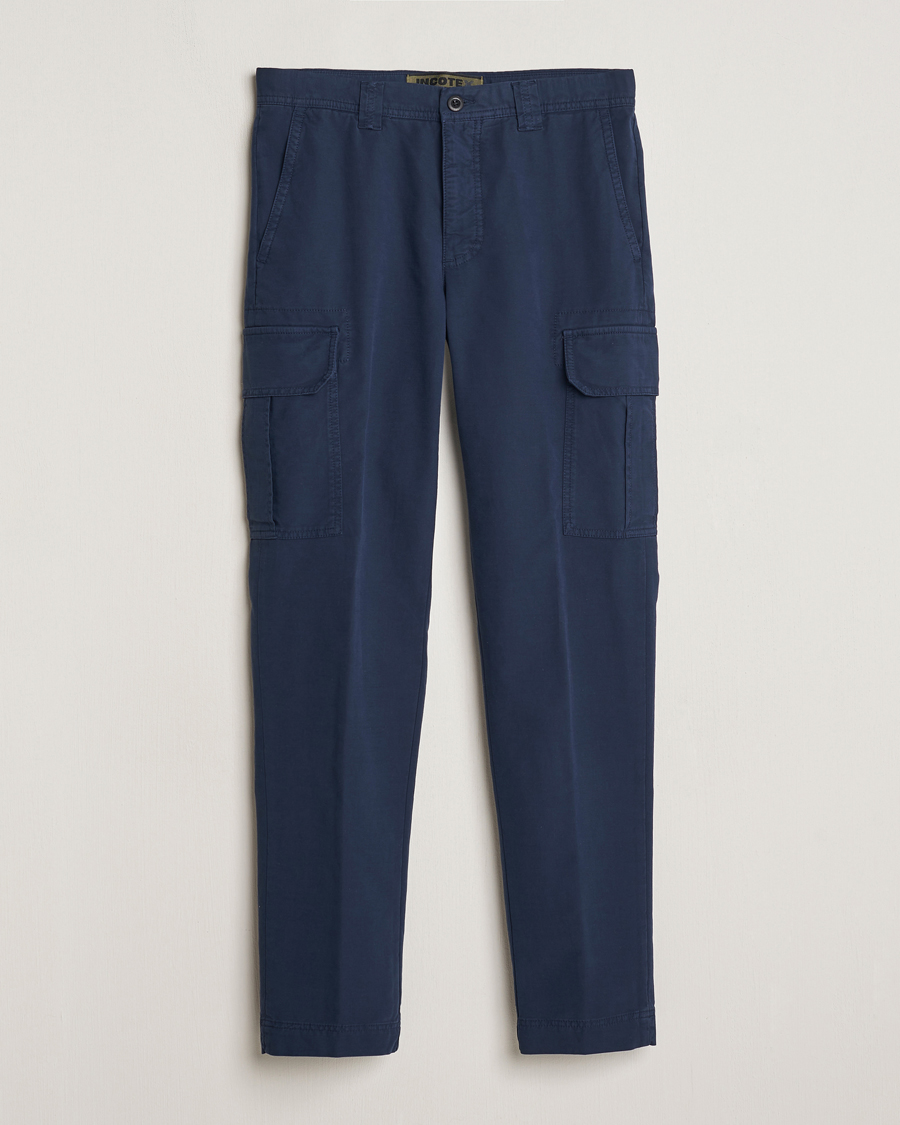 Heren | Broeken | Incotex | Slim Fit Cargo Pants Navy