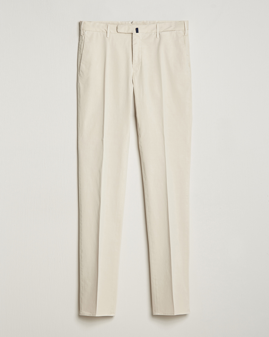 Heren | Broeken | Incotex | Slim Fit Comfort Chinos Off White