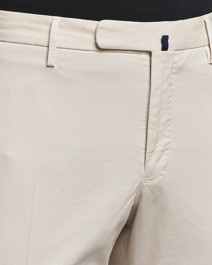 Heren | Broeken | Incotex | Slim Fit Comfort Chinos Off White