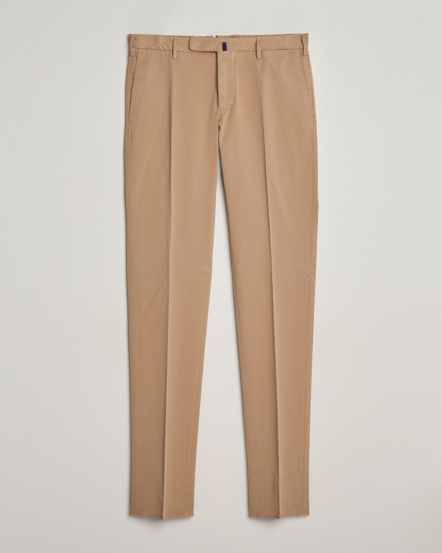 Heren | Broeken | Incotex | Slim Fit Comfort Chinos Beige