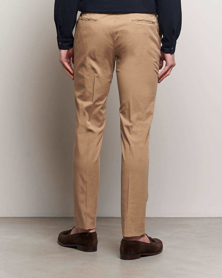 Heren | Broeken | Incotex | Slim Fit Comfort Chinos Beige