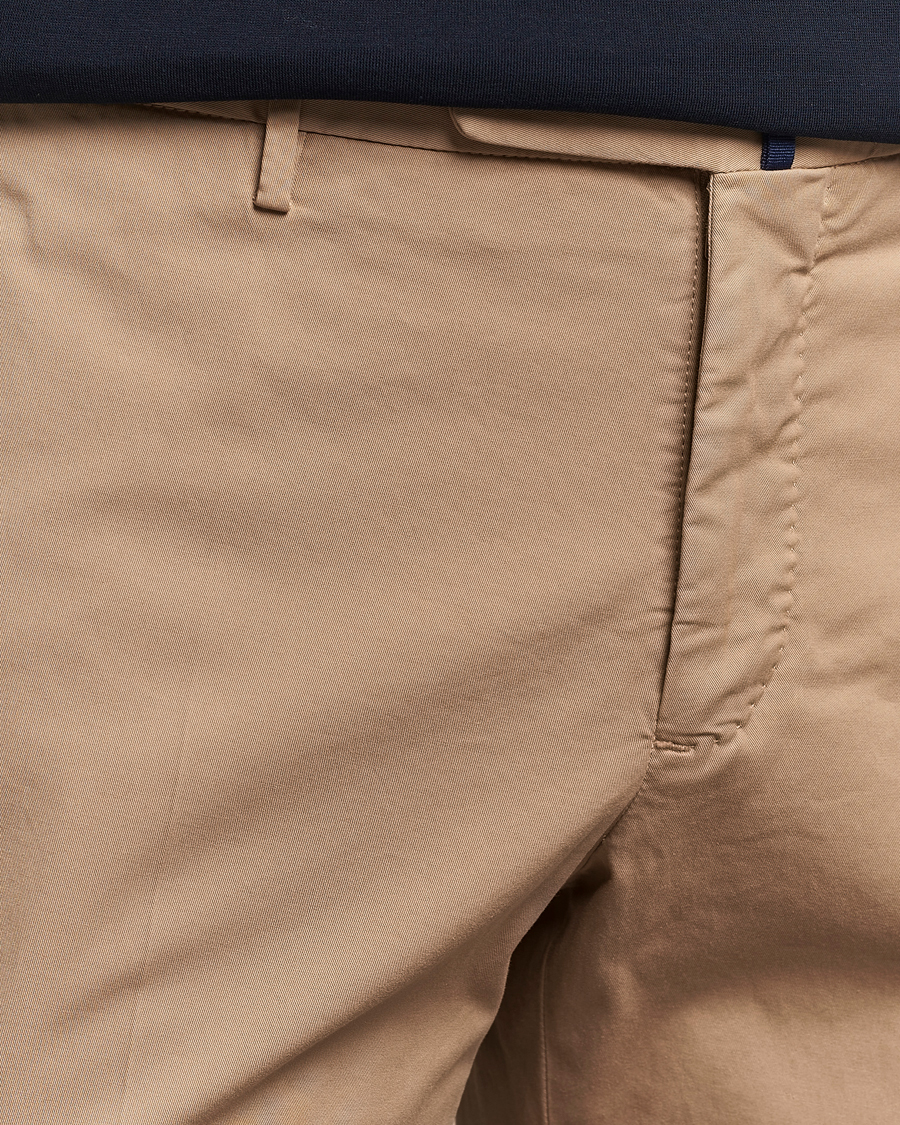 Heren | Broeken | Incotex | Slim Fit Comfort Chinos Beige