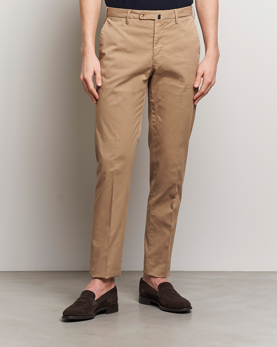 Heren | Italian Department | Incotex | Regular Fit Comfort Chinos Beige