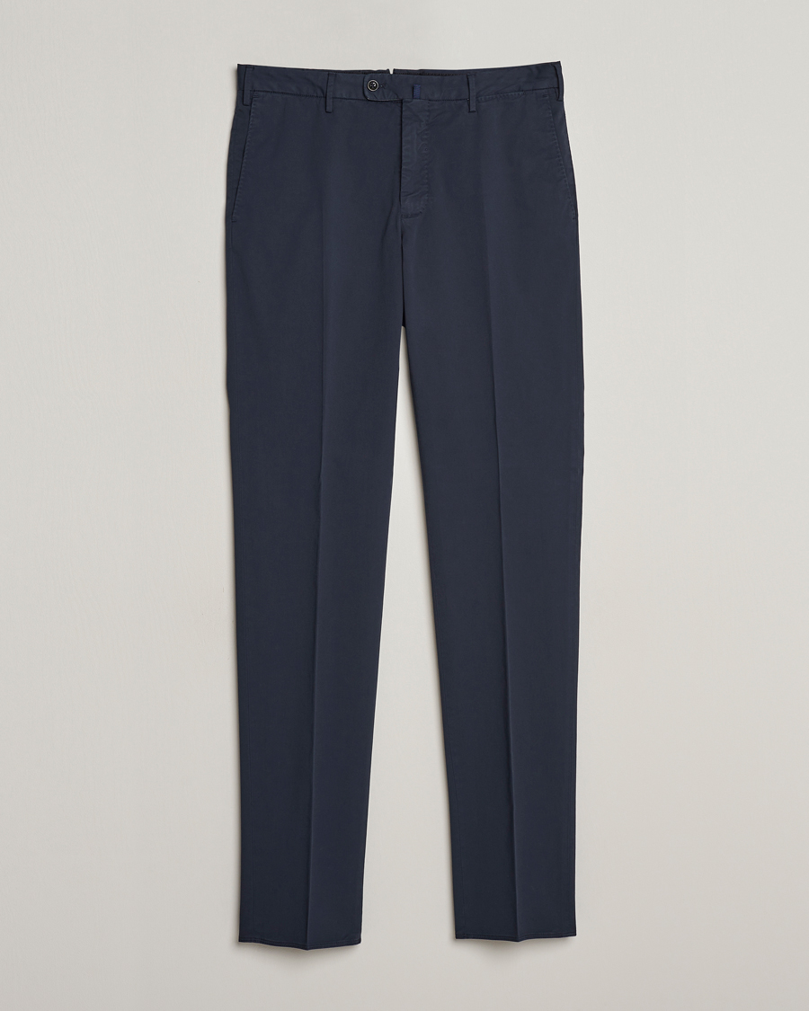 Heren | Broeken | Incotex | Regular Fit Comfort Chinos Navy