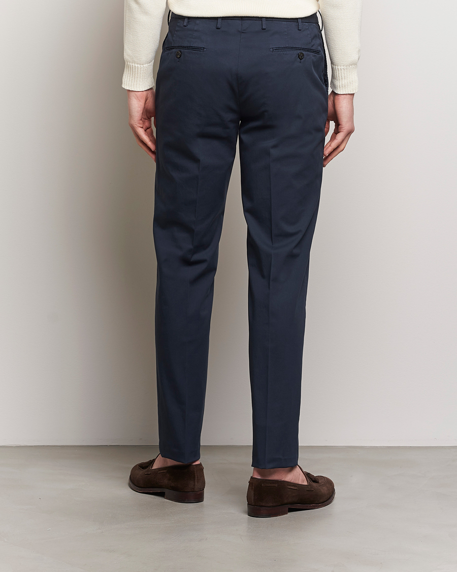 Heren | Broeken | Incotex | Regular Fit Comfort Chinos Navy