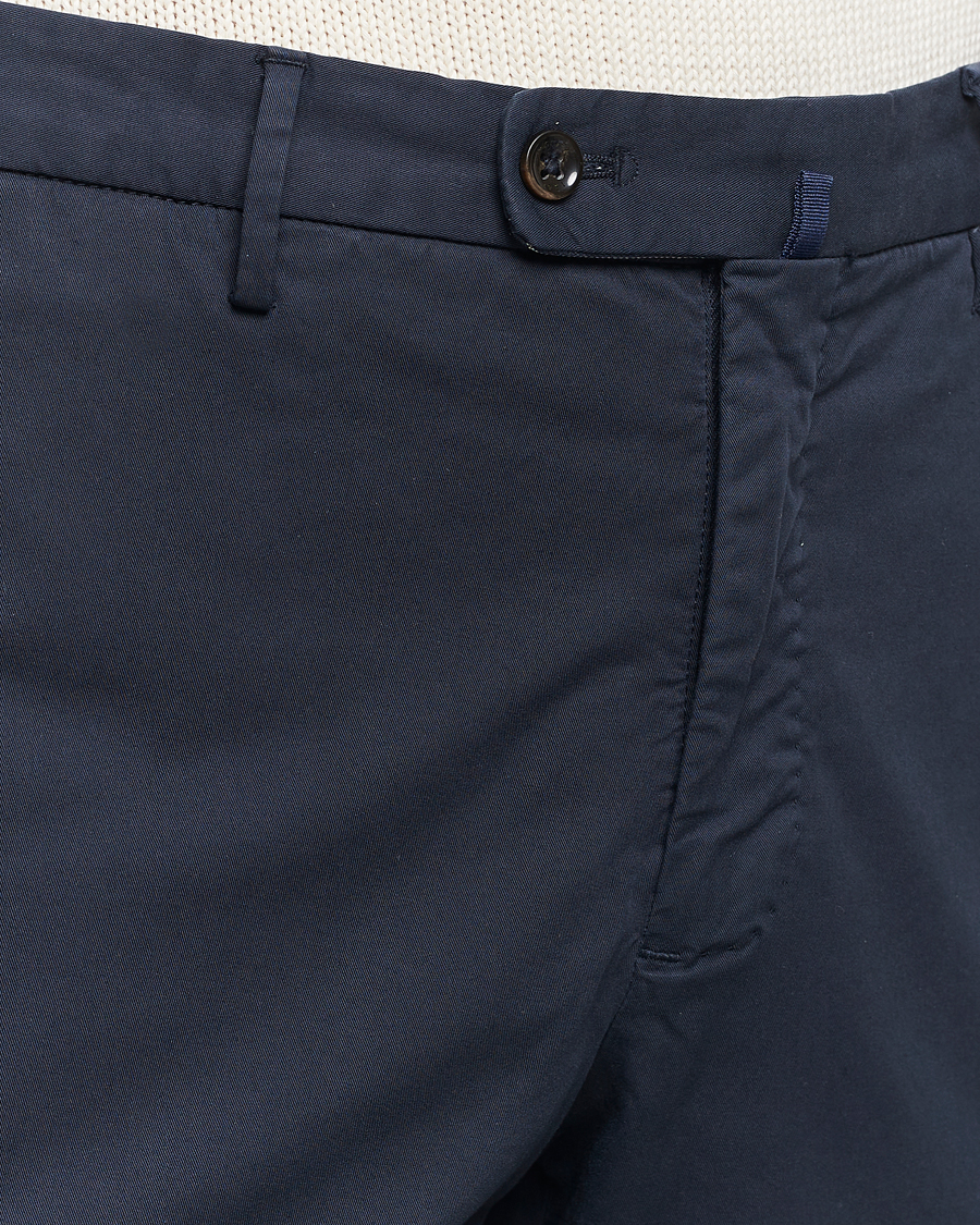 Heren | Broeken | Incotex | Regular Fit Comfort Chinos Navy