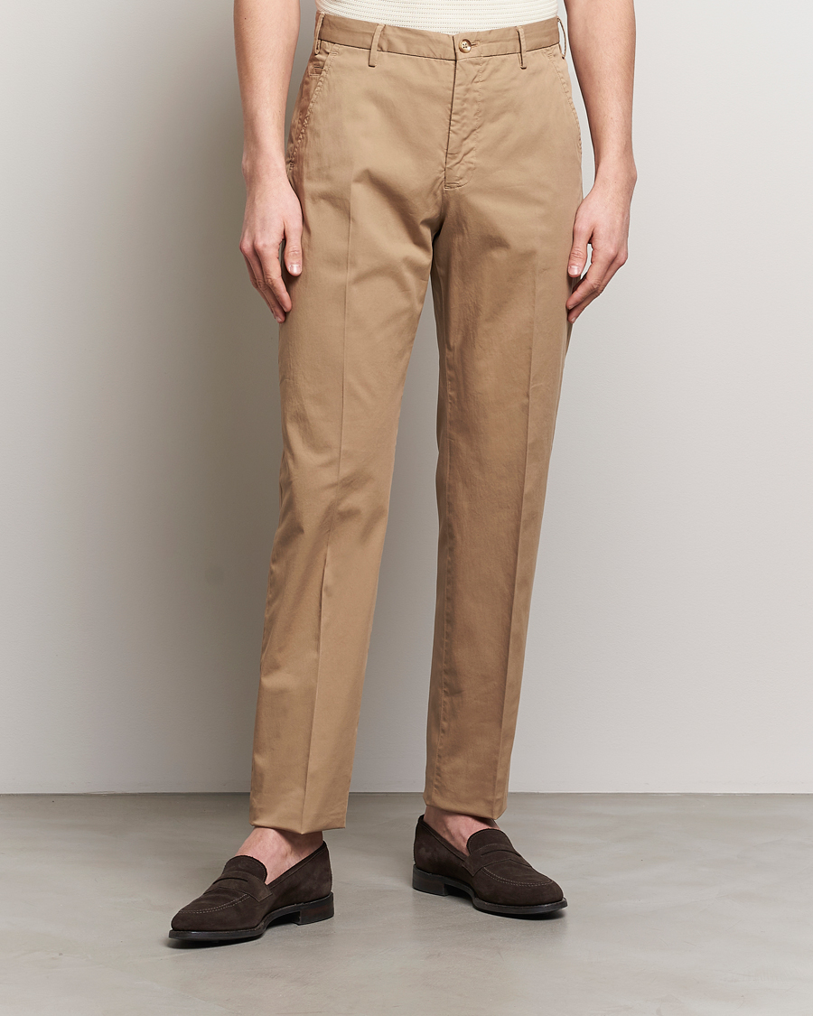 Heren | Afdelingen | Incotex | Straight Fit Garment Dyed Chinos Beige