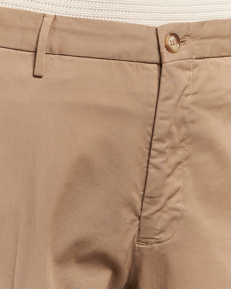 Heren | Broeken | Incotex | Straight Fit Garment Dyed Chinos Beige