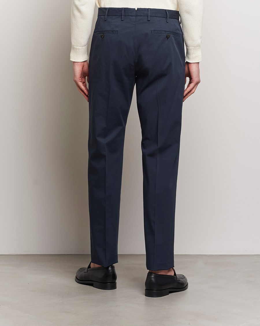 Heren | Broeken | Incotex | Straight Fit Garment Dyed Chinos Navy