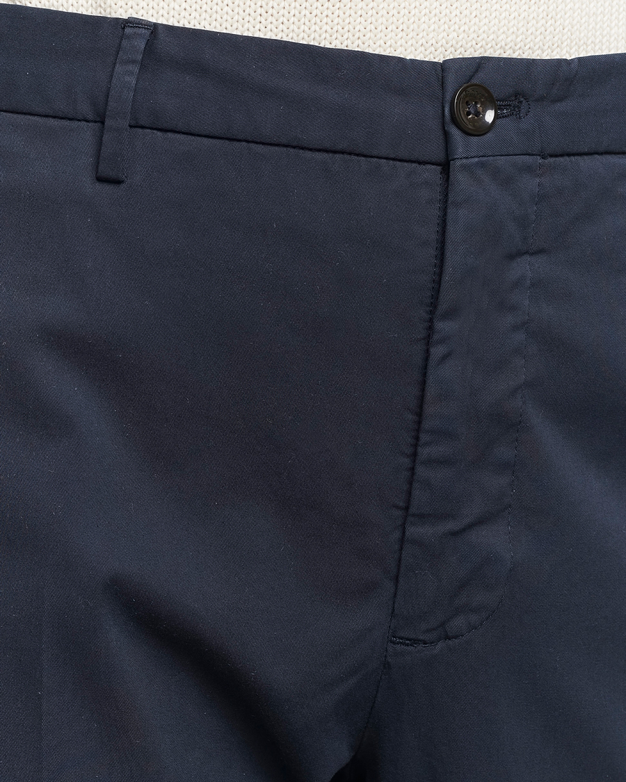 Heren | Broeken | Incotex | Straight Fit Garment Dyed Chinos Navy