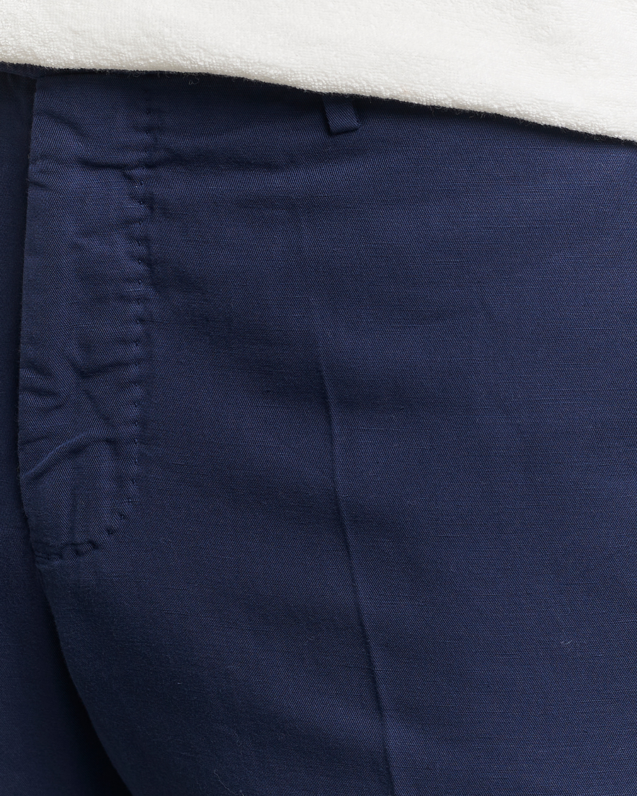 Heren | Broeken | Incotex | Slim Fit Chinolino Trousers Navy
