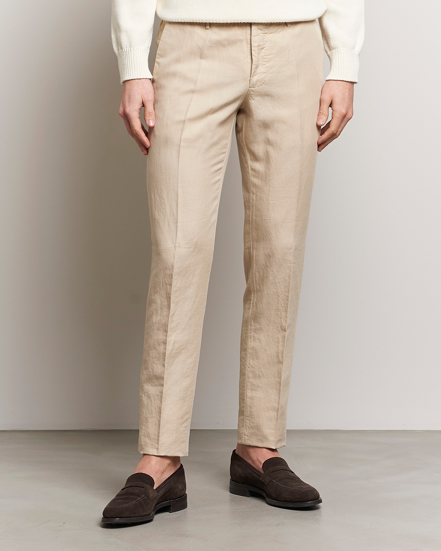 Heren | Kleding | Incotex | Slim Fit Chinolino Trousers Light Beige