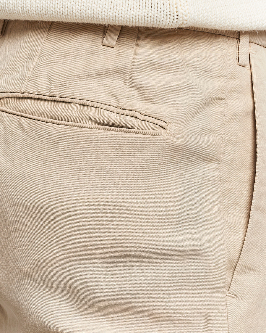 Heren | Broeken | Incotex | Slim Fit Chinolino Trousers Light Beige