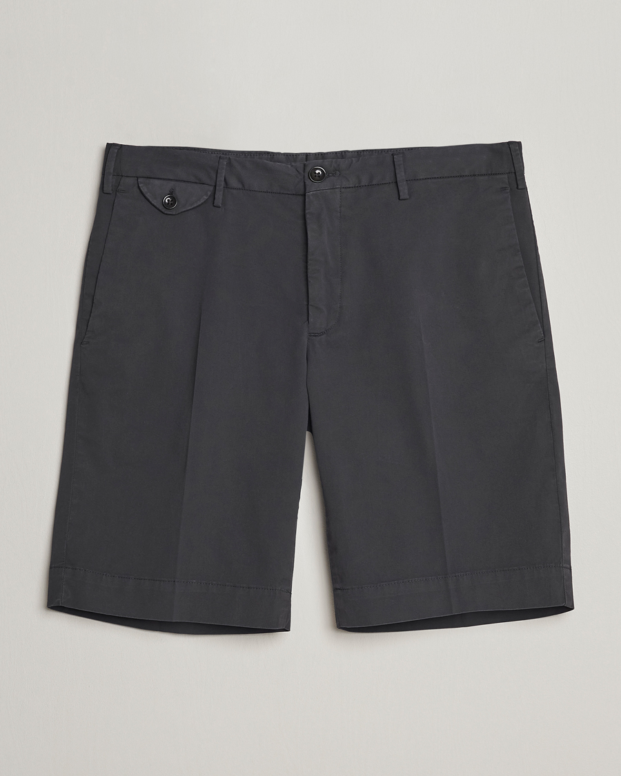 Heren | Korte broek | Incotex | Cotton Comfort Shorts Black