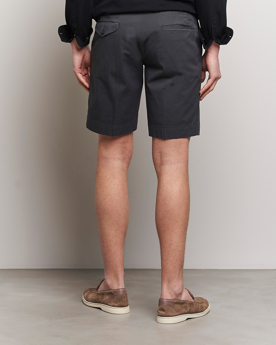 Heren | Korte broek | Incotex | Cotton Comfort Shorts Black