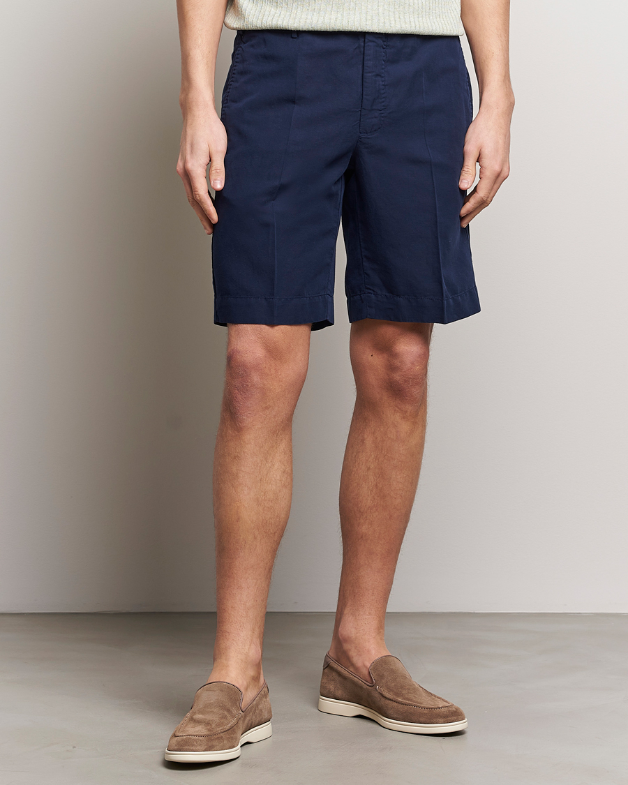 Heren | Italian Department | Incotex | Chinolino Shorts Navy