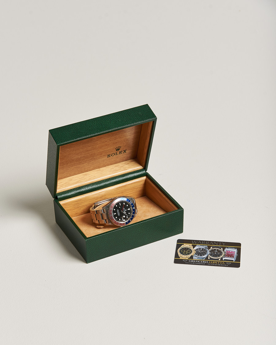 Heren | Rolex Pre-Owned GMT-Master II 16710 Silver | Rolex Pre-Owned | GMT-Master II 16710 Silver