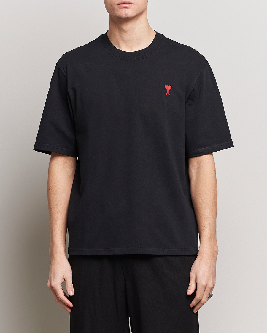 Men | AMI | AMI | Heart Logo T-Shirt Black