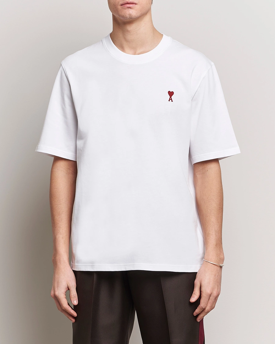Heren |  | AMI | Heart Logo T-Shirt White
