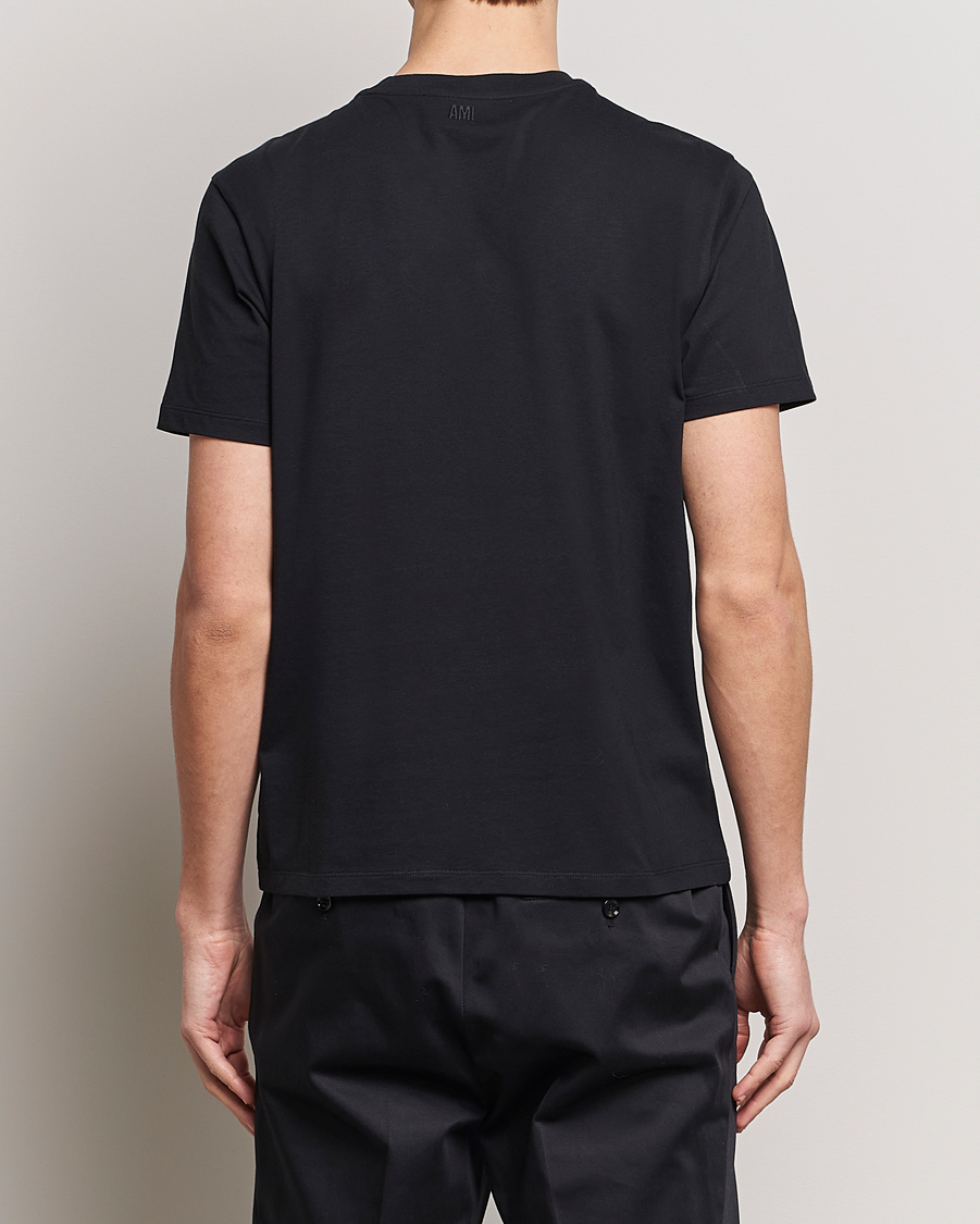 Heren | T-shirts | AMI | Tonal Heart Logo T-Shirt Black