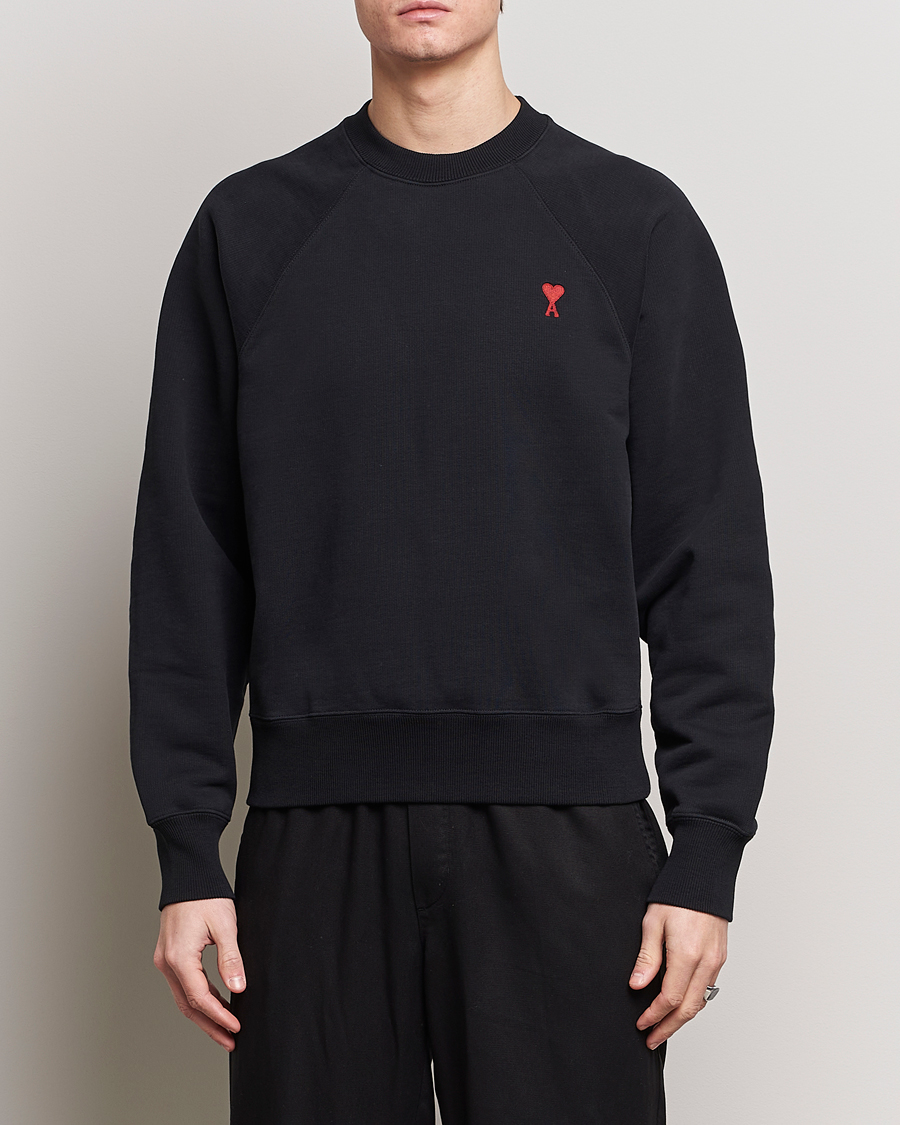 Heren | Contemporary Creators | AMI | Heart Logo Sweatshirt Black