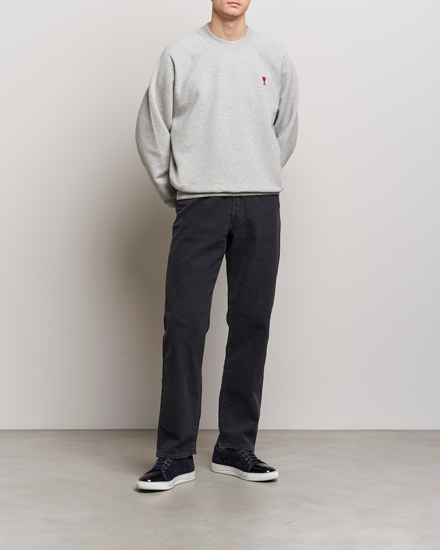 Heren | Truien | AMI | Heart Logo Sweatshirt Heather Grey