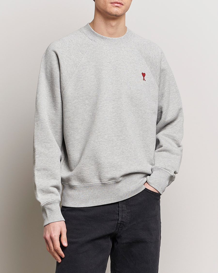 Heren | Sweatshirts | AMI | Heart Logo Sweatshirt Heather Grey