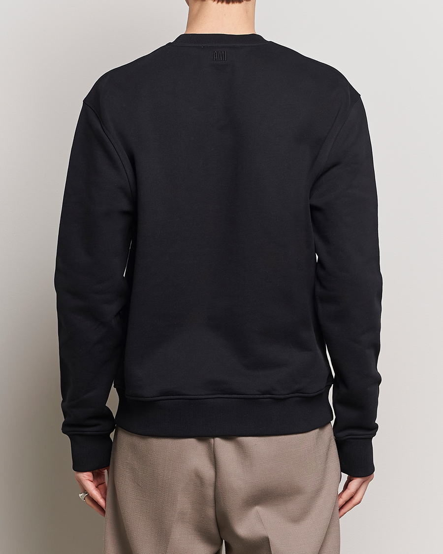 Heren | Truien | AMI | Tonal Heart Logo Sweatshirt Black