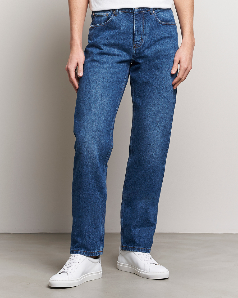 Heren | Jeans | AMI | Classic Fit Jeans Used Blue