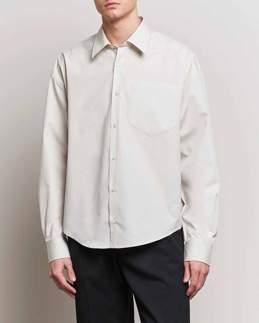 Heren | Casual | AMI | Boxy Fit Shirt Chalk White