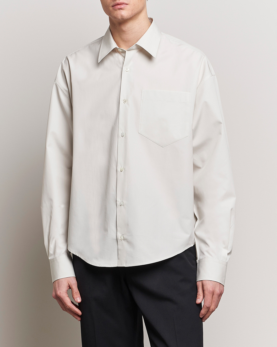 Heren | Contemporary Creators | AMI | Boxy Fit Shirt Chalk White