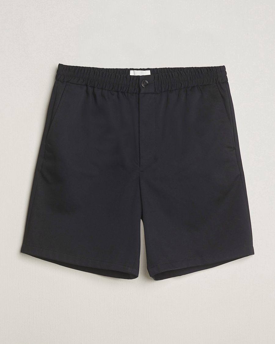 Heren | Korte broek | AMI | Cotton Drawstring Shorts Black