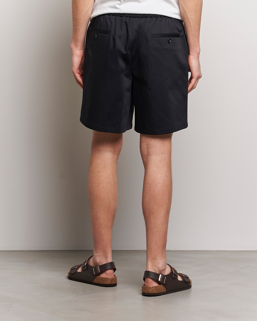 Heren | Korte broek | AMI | Cotton Drawstring Shorts Black