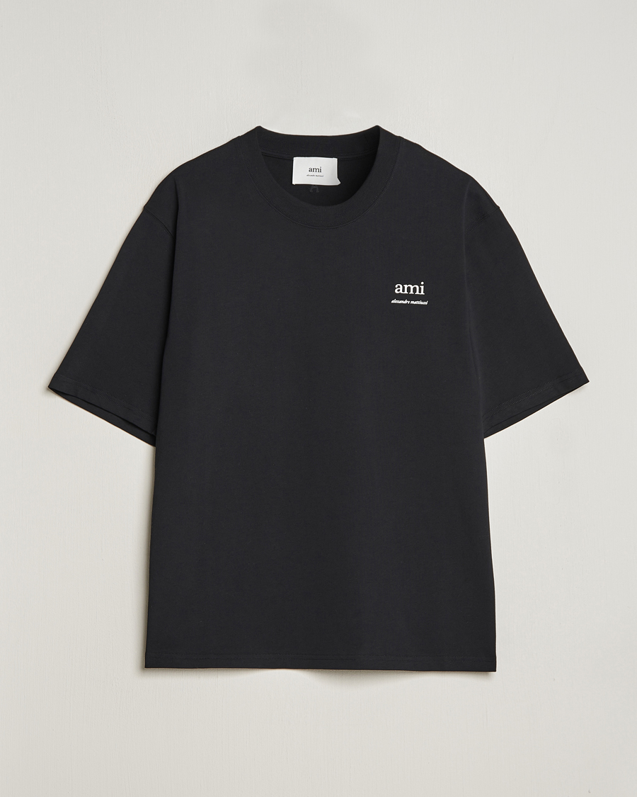 Heren | T-shirts | AMI | Logo T-Shirt Black