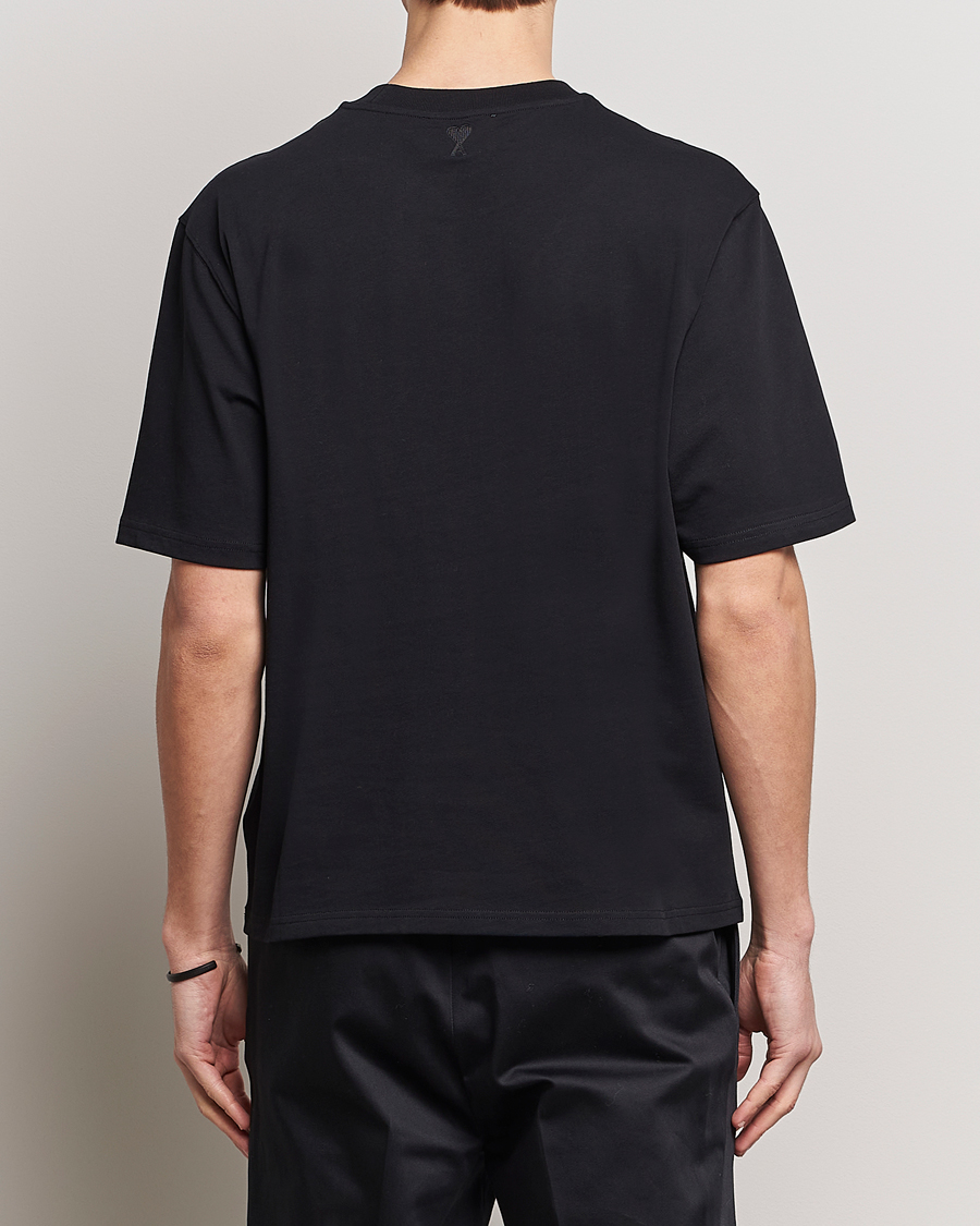 Heren | T-shirts | AMI | Logo T-Shirt Black