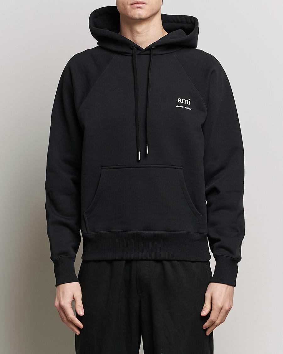 Heren | Truien | AMI | Logo Hoodie Black