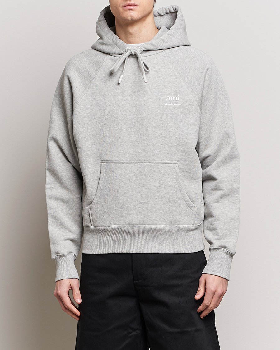 Heren | Afdelingen | AMI | Logo Hoodie Heather Grey