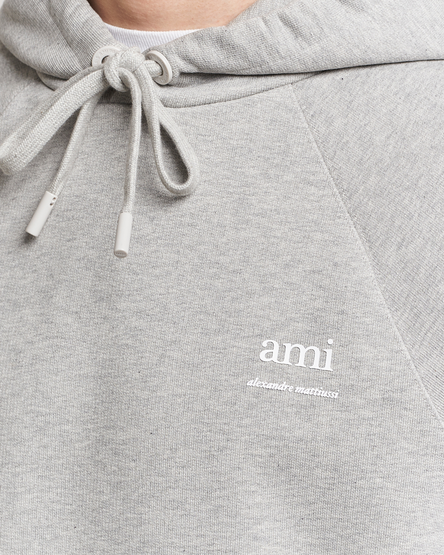Heren | Truien | AMI | Logo Hoodie Heather Grey
