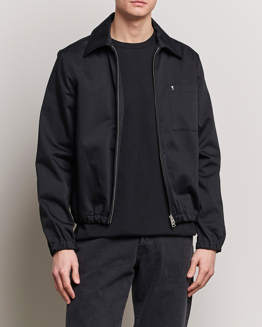 Heren | Afdelingen | AMI | Zipped Jacket Black