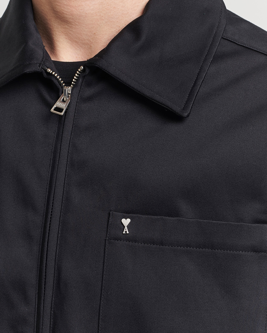Heren | Jassen | AMI | Zipped Jacket Black