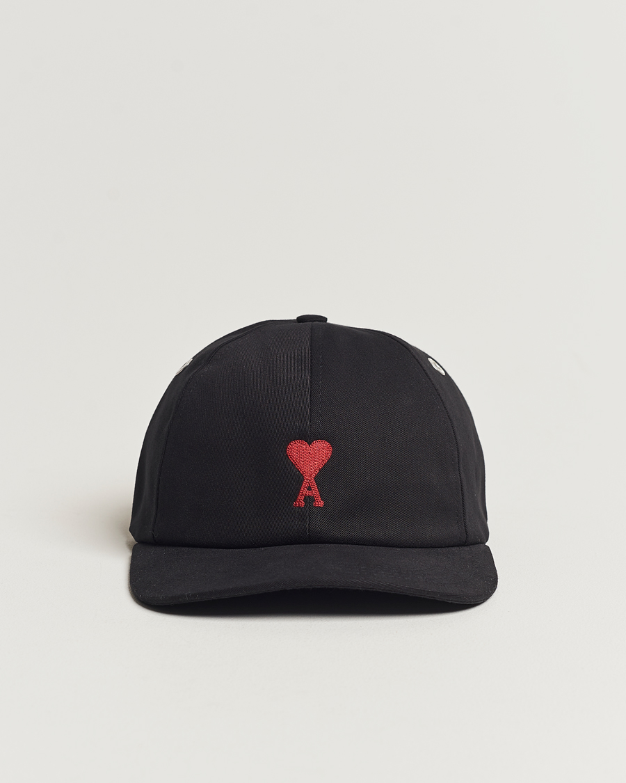 Heren | AMI Heart Logo Cap Black | AMI | Heart Logo Cap Black